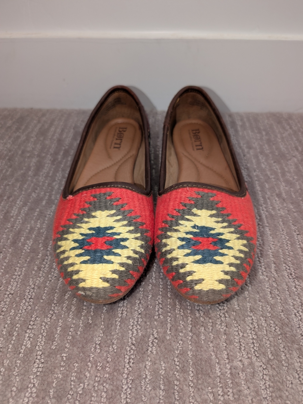 Born Women's Giselle Flat - Aztec/Southwestern/Geometric Print